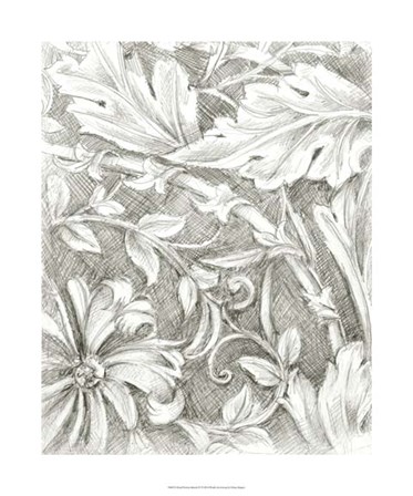 Floral Pattern Sketch IV by Ethan Harper art print