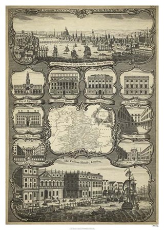 Various Views of London art print