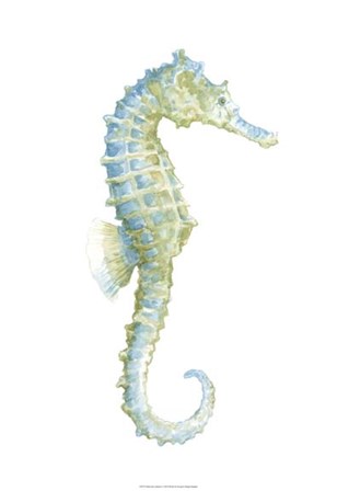 Watercolor Seahorse I by Megan Meagher art print
