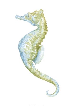 Watercolor Seahorse II by Megan Meagher art print