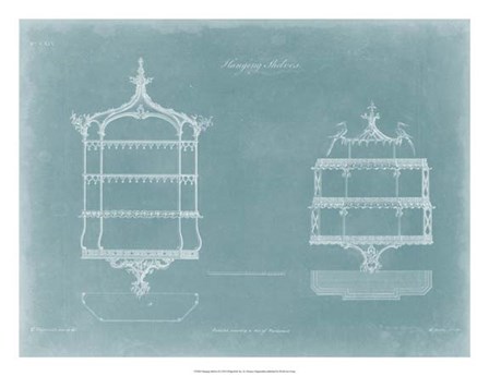 Hanging Shelves II by Thomas Chippendale art print