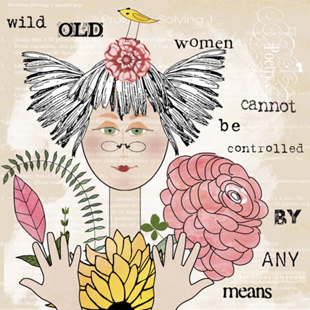 Wild Old Woman I by Jill Meyer art print