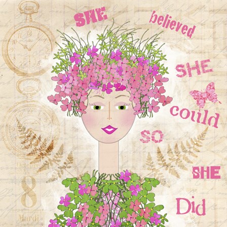 She Believed by Jill Meyer art print