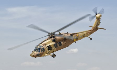 Sikorsky UH-60 Black Hawk Yanshuf of the Israeli Air Force by Giovanni Colla/Stocktrek Images art print
