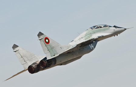 MIG-29 of the Bulgarian Air Force by Giovanni Colla/Stocktrek Images art print