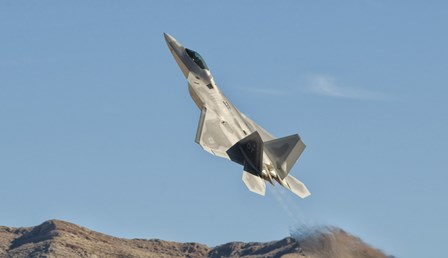 US Air Force F-22 Raptor, Nellis Air Force Base, Nevada by Giovanni Colla/Stocktrek Images art print