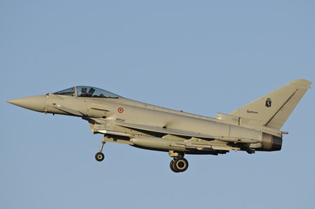 Italian Air Force Eurofighter Typhoon (side view) by Giovanni Colla/Stocktrek Images art print