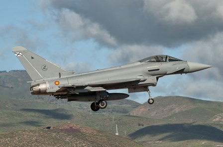 Eurofighter Typhoon of the Spanish Air Force by Giovanni Colla/Stocktrek Images art print