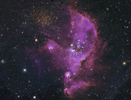 Open Cluster and Nebula Complex in the Small Magellanic Cloud by Robert Gendler/Stocktrek Images art print