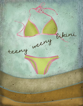 Teeny Weeny Bikini by Beth Albert art print