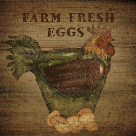 Farm Fresh Eggs by Beth Albert art print