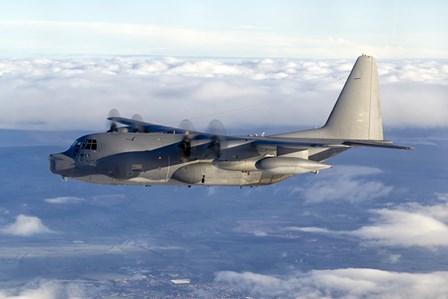 MC-130P Combat Shadow Soars Above the Clouds by Gert Kromhout/Stocktrek Images art print