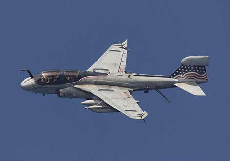 EA-6B Prowler in Flight Over the Arabian Sea by Gert Kromhout/Stocktrek Images art print