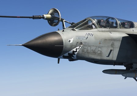 Italian Air Force Tornado IDS In-Flight Refuel by Gert Kromhout/Stocktrek Images art print