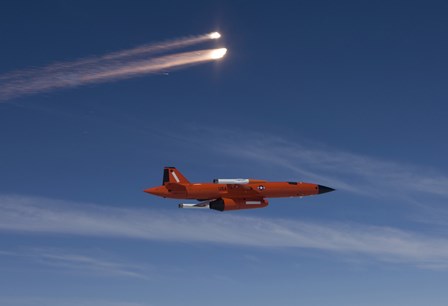 BQM-74 Target Drone Fires Flares by HIGH-G Productions/Stocktrek Images art print