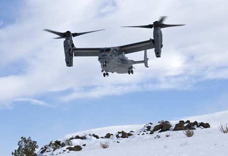 CV-22 Osprey Prepares to Land During a Training Mission by HIGH-G Productions/Stocktrek Images art print
