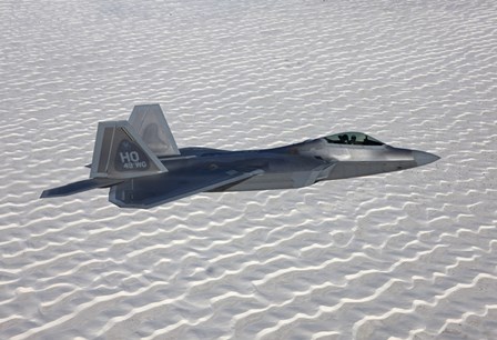 F-22 Raptor Flies Around Southern New Mexico by HIGH-G Productions/Stocktrek Images art print