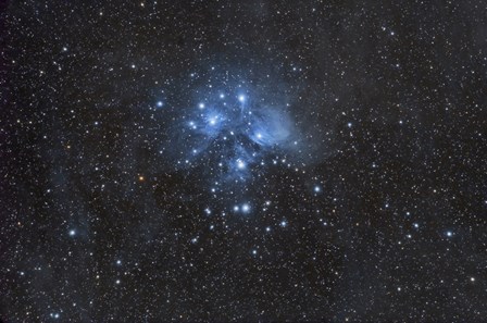 The Pleiades (Seven Sisters) by John Davis/Stocktrek Images art print