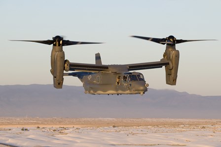 A CV-22 Osprey Flies in Helicopter Mode by HIGH-G Productions/Stocktrek Images art print