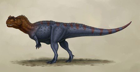 Ceratosaurus Dentisulcatus by Heraldo Mussolini/Stocktrek Images art print