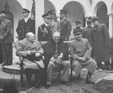 Leaders Meeting at the Yalta Conference by John Parrot/Stocktrek Images art print