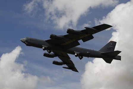 A B-52 Stratofortress heavy bomber of the US Air Force by Ofer Zidon/Stocktrek Images art print