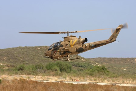 An AH-1S Tzefa attack helicopter of the Israeli Air Force by Ofer Zidon/Stocktrek Images art print