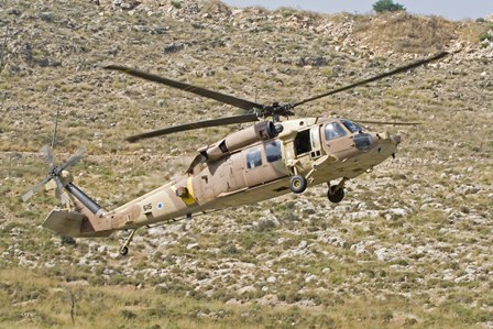 UH-60L Yanshuf helicopter by Ofer Zidon/Stocktrek Images art print