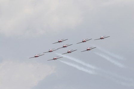 The Snowbirds 431 Royal Canadian Air Force by Terry Moore/Stocktrek Images art print
