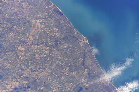 Satellite view of St Joseph Area, Michigan by Stocktrek Images art print