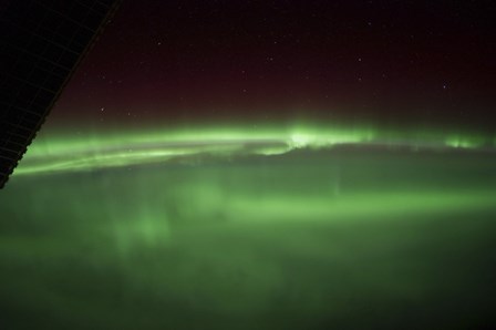 Aurora Borealis as Viewed onboard the International Space Station by Stocktrek Images art print