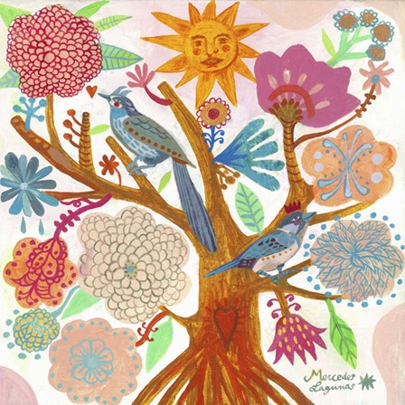Sun Tree by Mercedes Lagunas art print