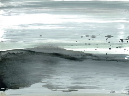 Silver Silence: Dappled Shore by Joan Davis art print