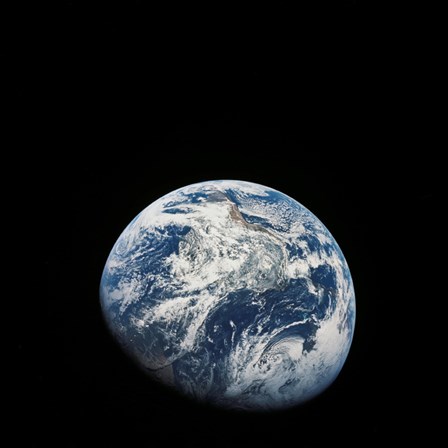 View of Earth taken from the Aollo 8 Spacecraft by Stocktrek Images art print