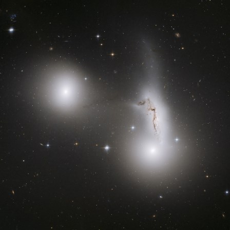 Cluster of Interacting Galaxies by Stocktrek Images art print