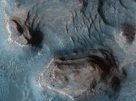 Mesas in the Nilosyrtis Mensae Region of Mars by Stocktrek Images art print
