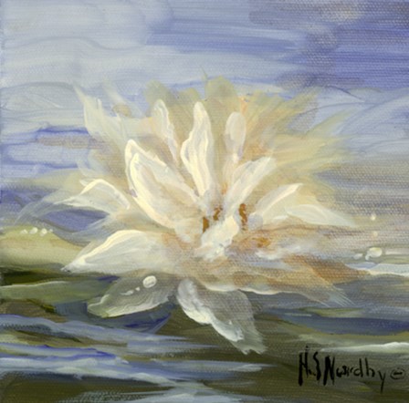 Water Lillies 2 by Harriet Nordby art print