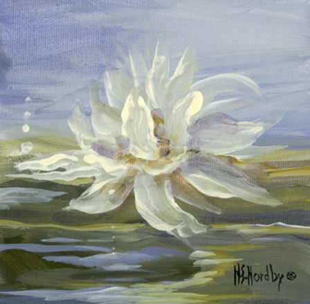 Water Lillies 3 by Harriet Nordby art print