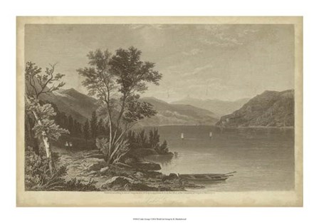 Lake George by R. Hinshelwood art print