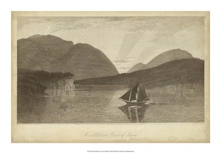 Mount Desert, Coast of Maine by R. Hinshelwood art print