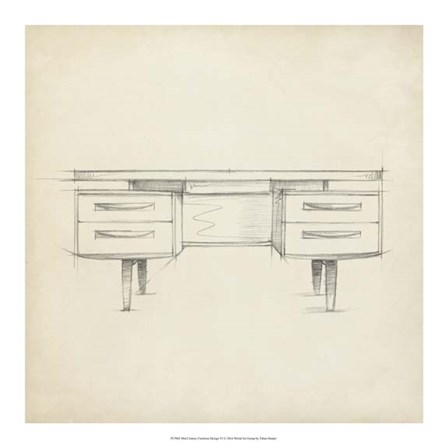Mid Century Furniture Design VI by Ethan Harper art print
