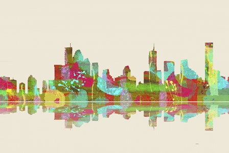 Brisbane Qld Skyline 2 by Marlene Watson art print