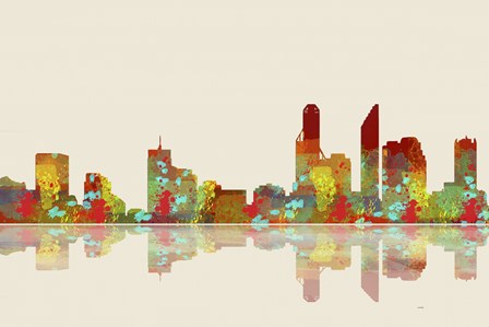 Perth WA Skyline 2 by Marlene Watson art print