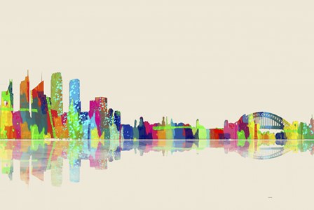 Sydney NSW Skyline 1 by Marlene Watson art print