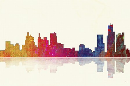 Boston Massachusetts Skyline 1 by Marlene Watson art print