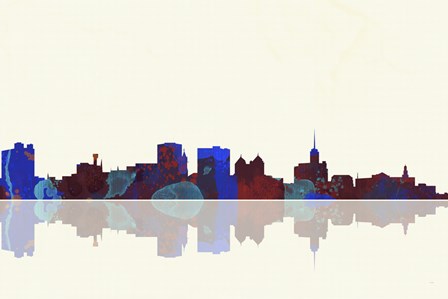 Buffalo New York Skyline 1 by Marlene Watson art print