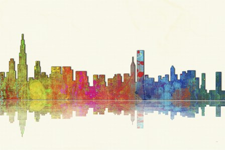 Chicago Illinios Skyline 1 by Marlene Watson art print