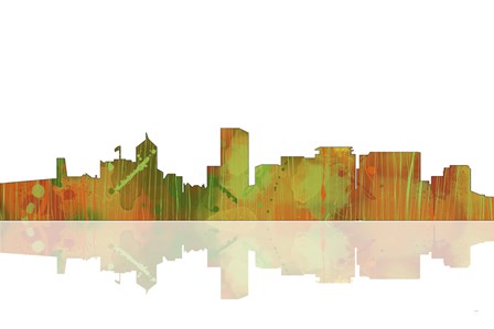 Portland Oregan Skyline 1 by Marlene Watson art print