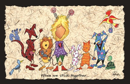 Stick Together by Pam Reinke art print