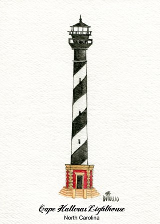 Cape Hatteras Lighthouse, NC by David Di Tullio art print